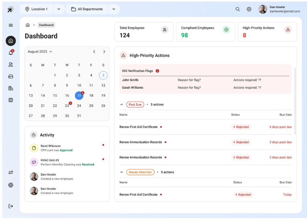 Perla Credentialing Screenshot 1