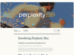 Perplexity Max Screenshot 1