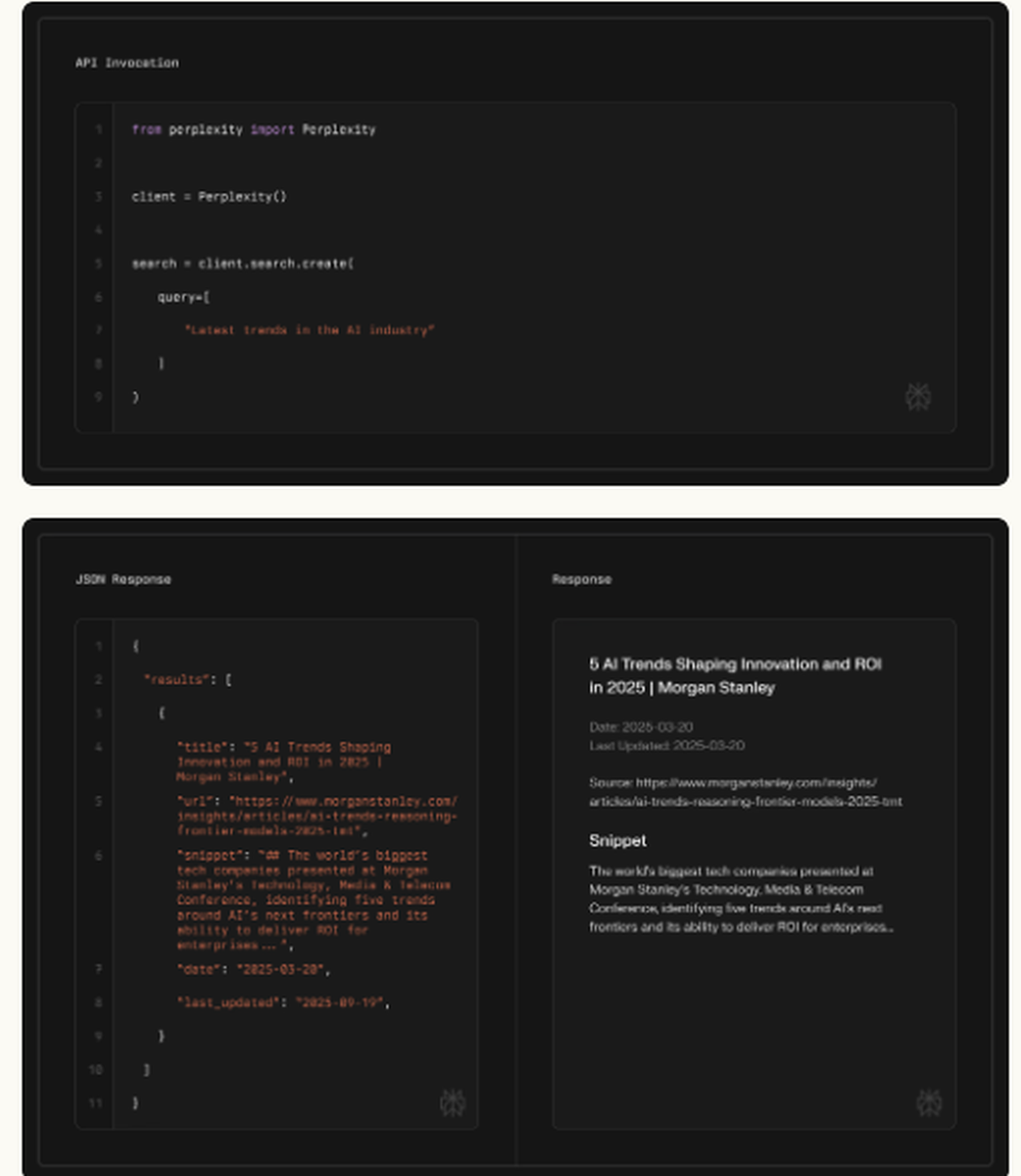 Perplexity Search API Screenshot 1