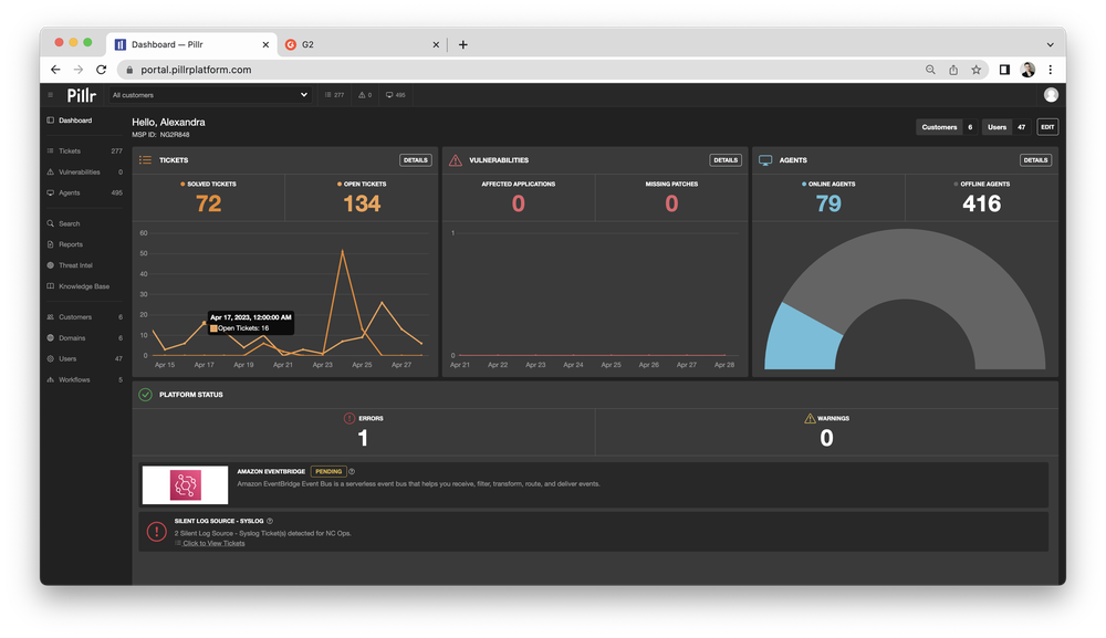 Pillr Dashboard