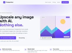Drop in an image to upscale it