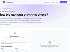 Free print size calculator