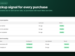 Backup forwarding kept conversions