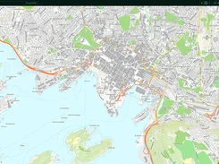 Placepoint map workspace centered on Oslo, with an English search bar, basemap selector, map-layer button, and map controls.
