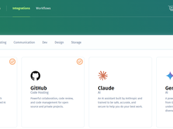 Integrations page