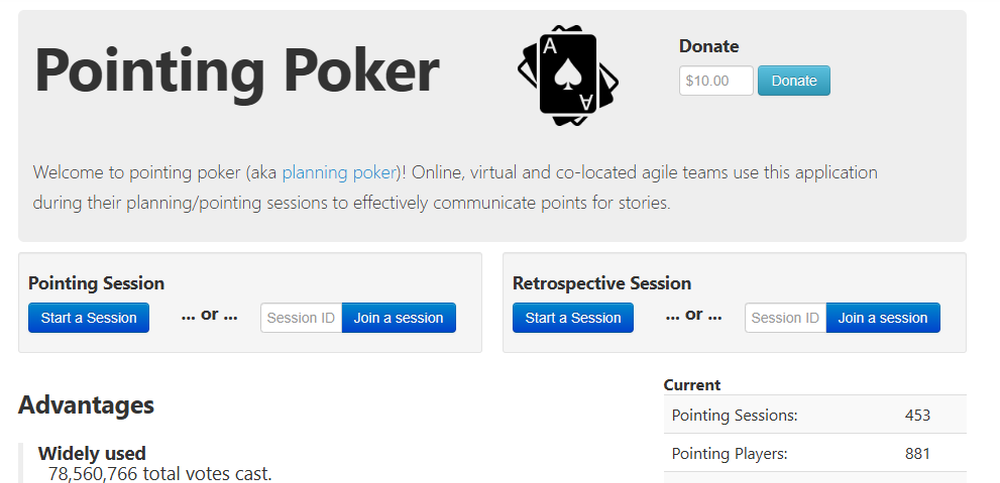 Pointing Poker Screenshot 1