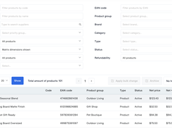 Inventory management view