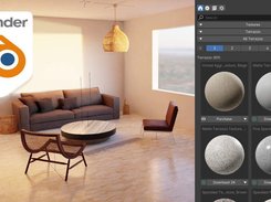 Download and import in a single click inside Blender, 3ds max, SketchUp, Cinema 4D & Maya