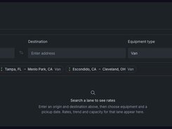 Lane pricing: rate history and market data for each lane