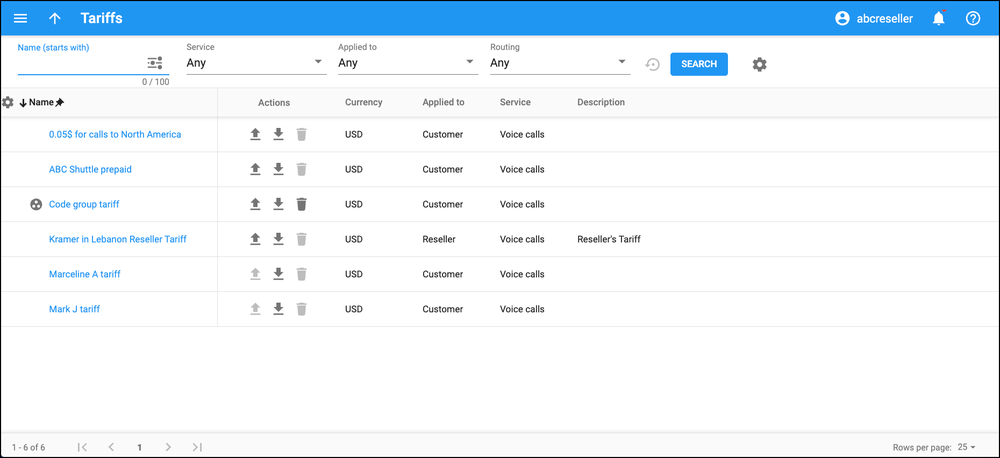 PortaBilling Screenshot 1