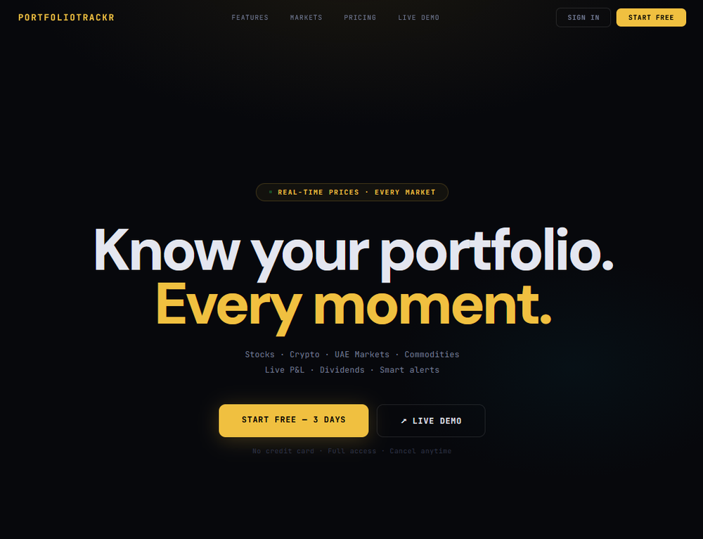 portfolio trackr