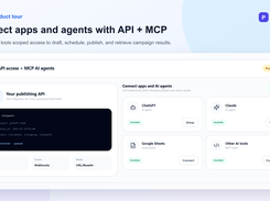 API, webhooks, and MCP