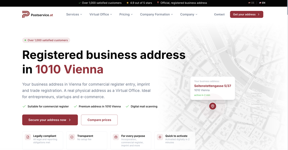 Postservice.at - Virtual Office in Vienna