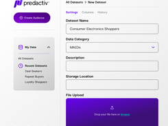 Predactiv Data Platform Screenshot 1