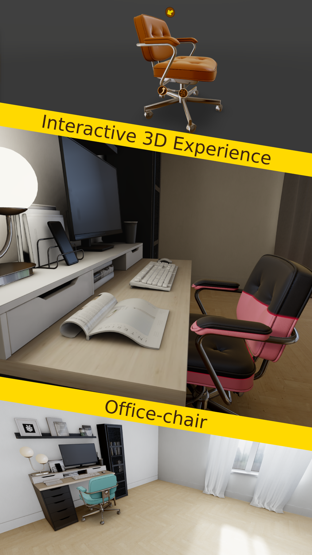 Office-chair Interactive 3D experience