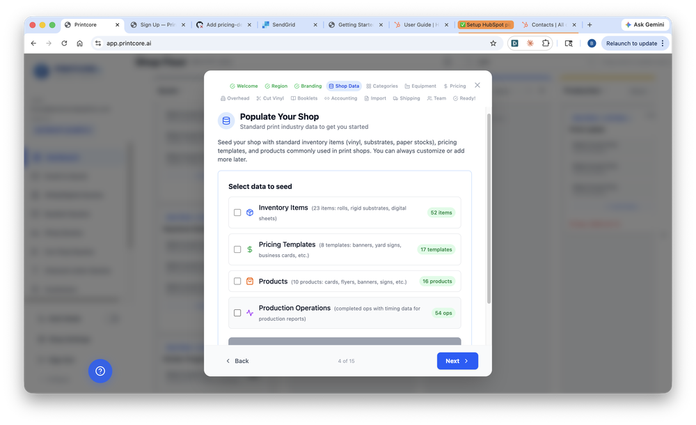 Automated Setup