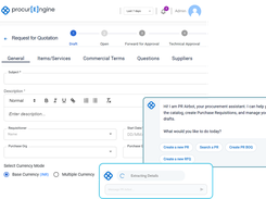 procurEngine AI Assisted PR generation