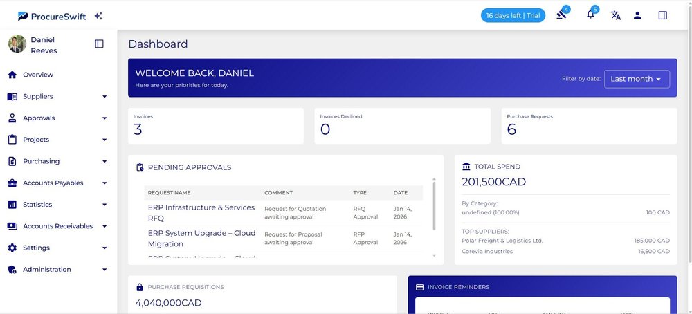 ProcureSwift Screenshot 1