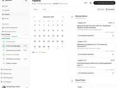 Timeline of all submission deadlines and tasks
