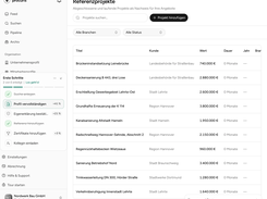 Reference projects as reusable evidence
