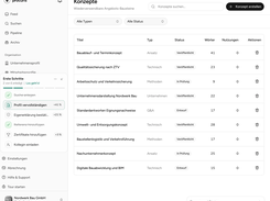 Reusable concepts and standard answers