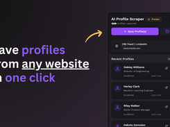 Save profiles from any website in one click