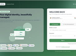 Login page
