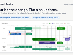 Timeline AI rewrites the schedule from plain-English instructions