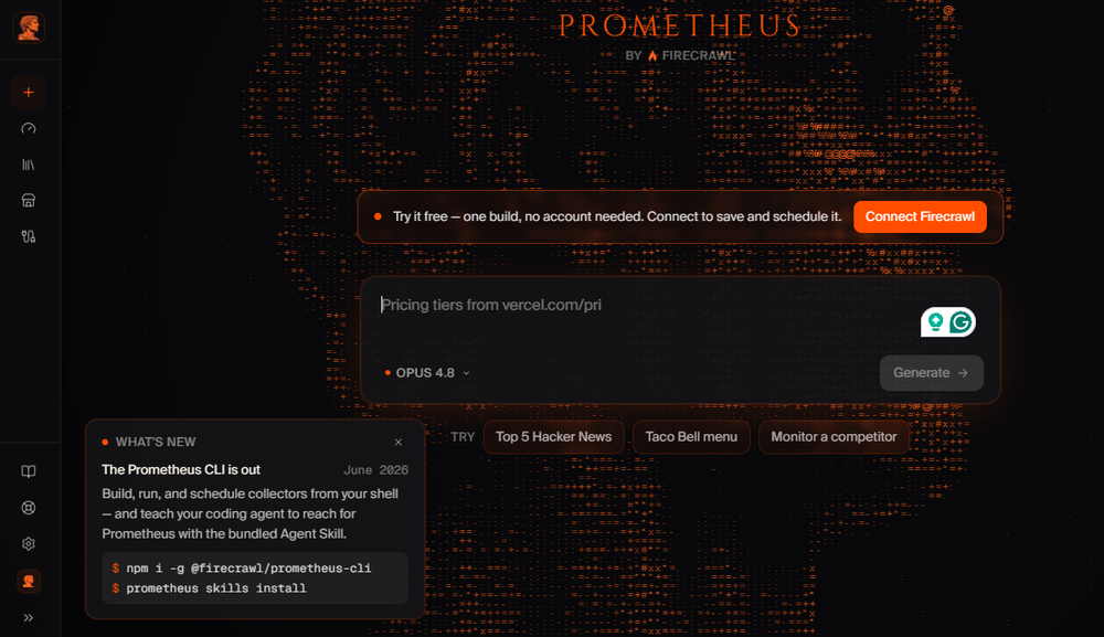 Prometheus by Firecrawl Screenshot 1