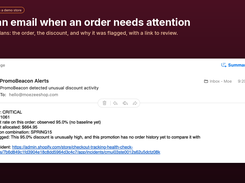 Email alert