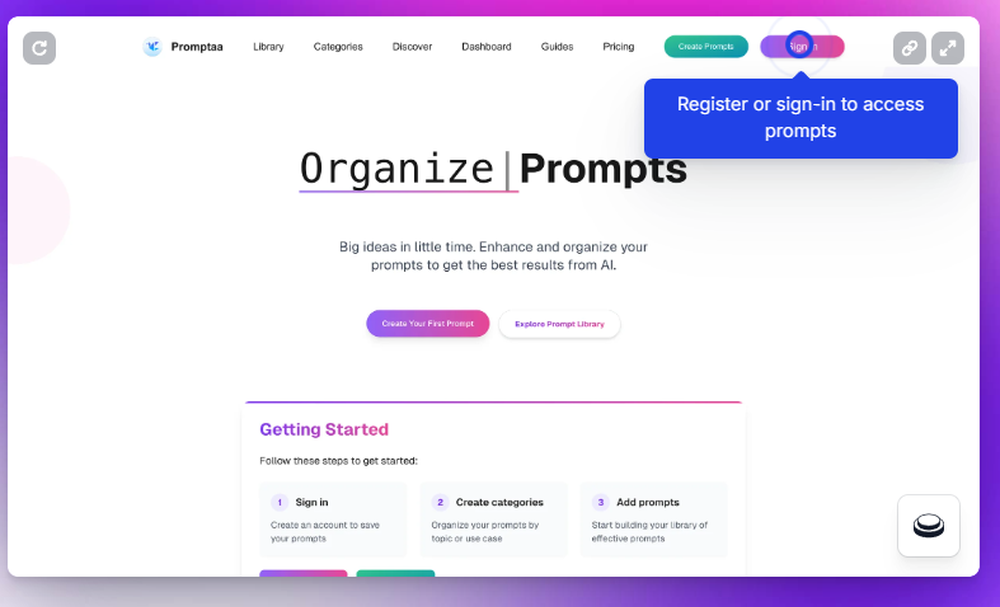 Promptaa Screenshot 1