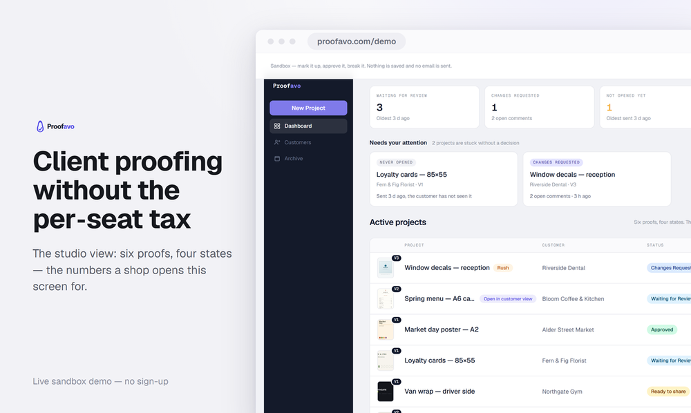 Proofavo Screenshot 1