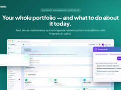 Proprietio dashboard: your whole portfolio and what to do about it today, with Proprietio AI built in