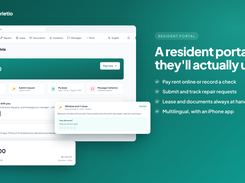 Resident portal: pay rent online, submit and track repairs, lease and documents at hand, multilingual with an iPhone app
