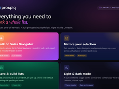 Everything you need to work a whole list: save, export, push to CRM