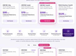 Dedicated Mobile and Unlimited Residential Proxy Pricing
