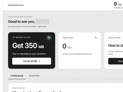 ProxyLane dashboard