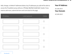 Authorize IP Addresses