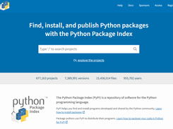 PyPI Screenshot 1