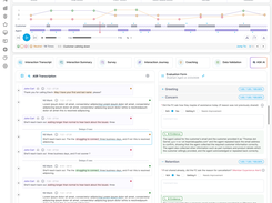 AI-scored call evaluations with scorecards