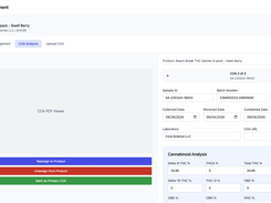 Using the MyCOA module, Q-Trust automates COA management by extracting, verifying, and matching lab reports to your products.