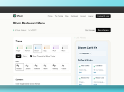 Hosted Digital Menu