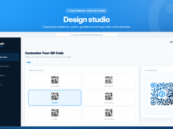 Design studio: patterns, colors, gradients and your logo, with live preview