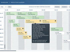 Optimize your production schedules with real-time visibility into jobs, resources, and capacity so your team can respond quickly to changing priorities and delivery demands.