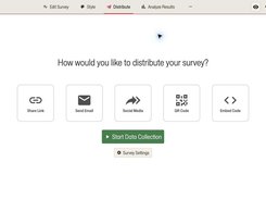 QUESTIONSTAR survey distribution: share by link, email, social media, QR code or website embed. Product tour demonstration.