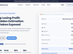 QuickEstimate helps contractors create accurate, margin-protected estimates with automated overhead, profit tracking, and professional proposal generation — all in one streamlined workflow.