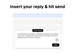 Quickfix AI reply inserted in text field