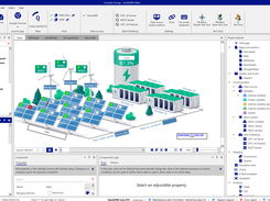 Editor with SVG-based plant overview (Example_Energy project)