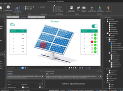 Solar panel detail page in the editor dark theme