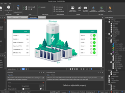 Battery storage detail page - the finished visualization runs in any browser